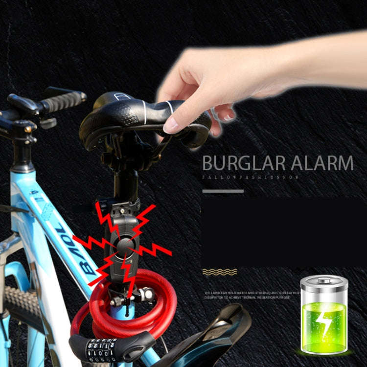 Bicycle Lock Anti-theft Anti-lost USB Charging Wireless Remote Control Vibration Alarm Detector S...