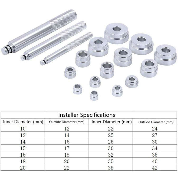 17 In 1 Small Bearing Installation Extractor Bearing Pad Installation And Removal Tool, 17 In 1
