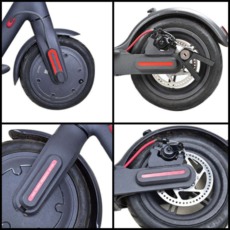 One Font U-shaped Reflective Strip for Xiaomi M365 Pro Electric Scooter Front and Rear Wheels