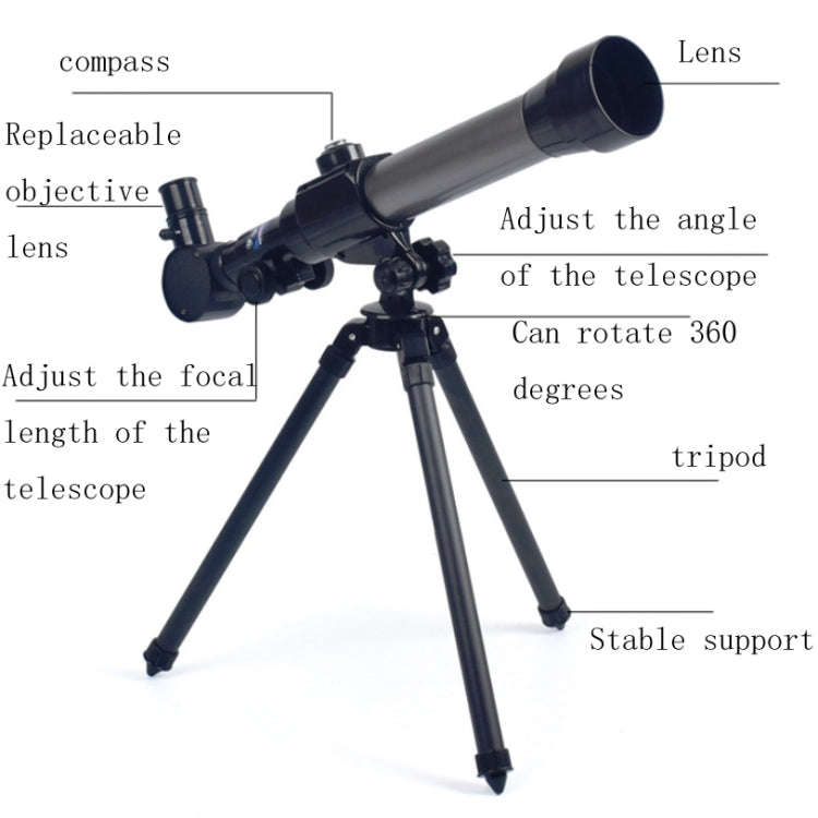 Children Single-Tube Small Astronomical Telescope High-Power High-Definition Science Education To...