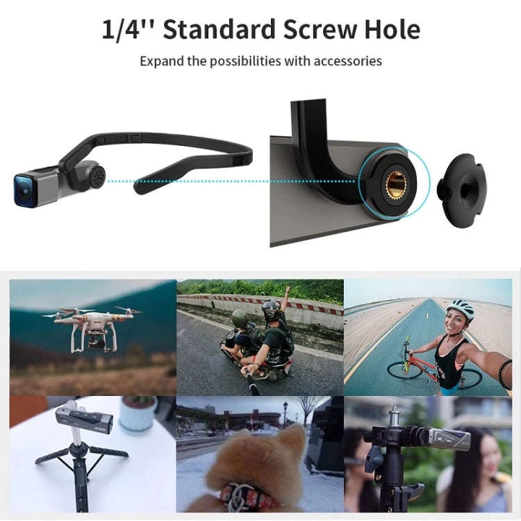 ORDRO EP7 4K Head-Mounted  Auto Focus Live Video Smart Sports Camera, Without Remote Control, Wit...