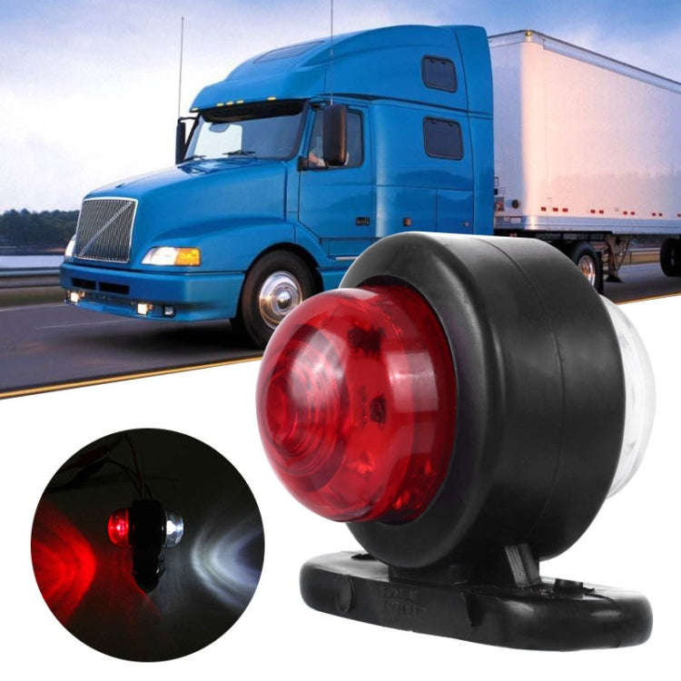 2 Pairs X9 12-24V Mini Double-Sided Red And White Truck Side Lights Modified Special Side Lights,...