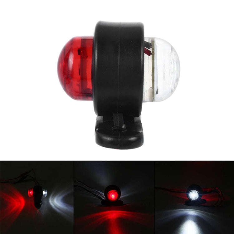 2 Pairs X9 12-24V Mini Double-Sided Red And White Truck Side Lights Modified Special Side Lights,...