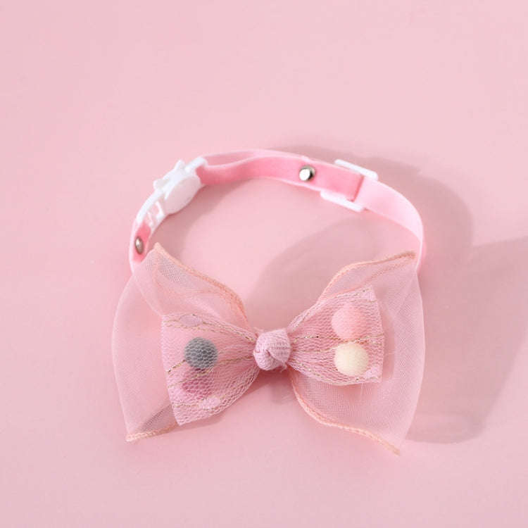 Pet Handmade Adjustable Cat Dog Bow Tie Collar, S 17-32cm Ball Bowknot, S 17-32cm Sequin Bowknot,...