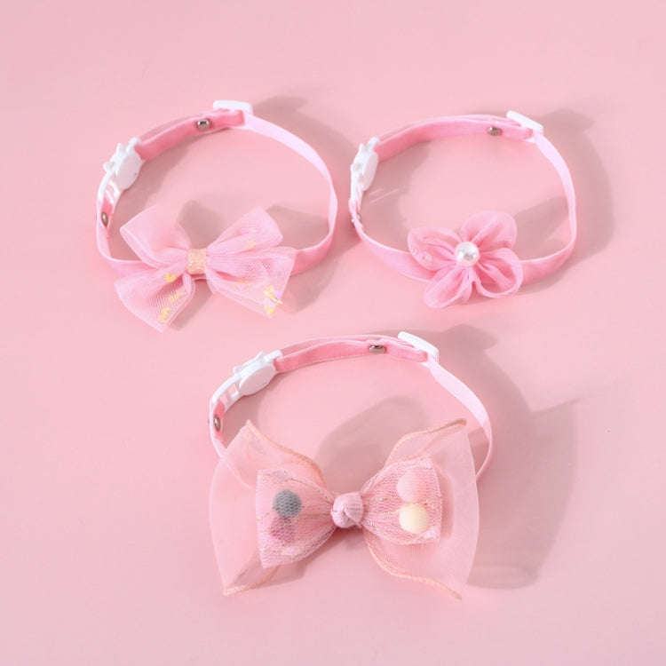 Pet Handmade Adjustable Cat Dog Bow Tie Collar, S 17-32cm Ball Bowknot, S 17-32cm Sequin Bowknot,...
