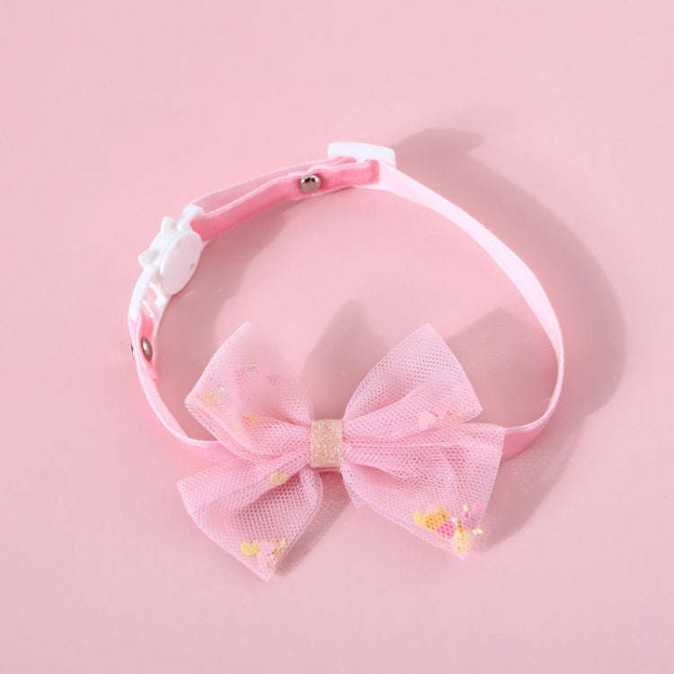 Pet Handmade Adjustable Cat Dog Bow Tie Collar, S 17-32cm Ball Bowknot, S 17-32cm Sequin Bowknot,...