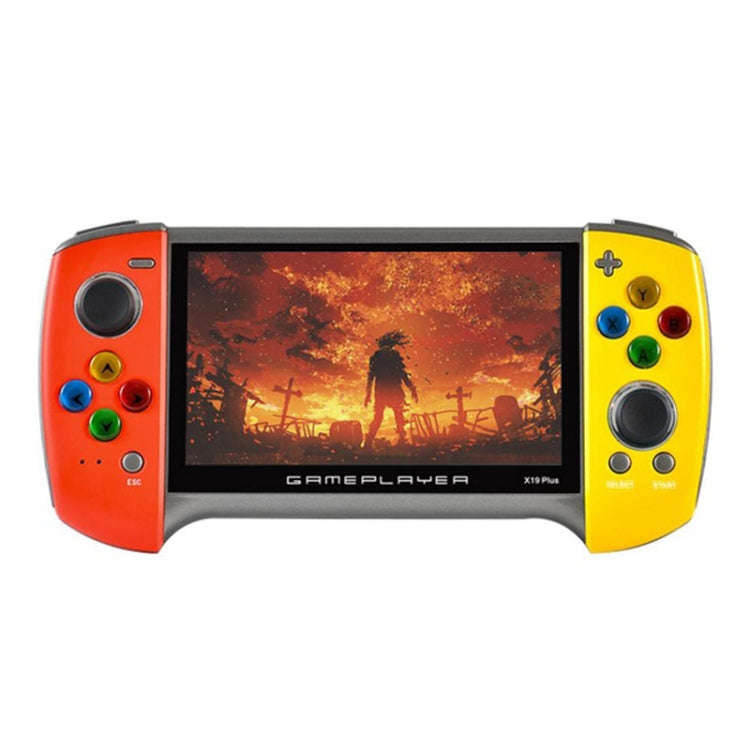 X19 Plus 5.1 inch Screen Handheld Game Console 8G Memory Support TF Card Expansion & AV Output, X...