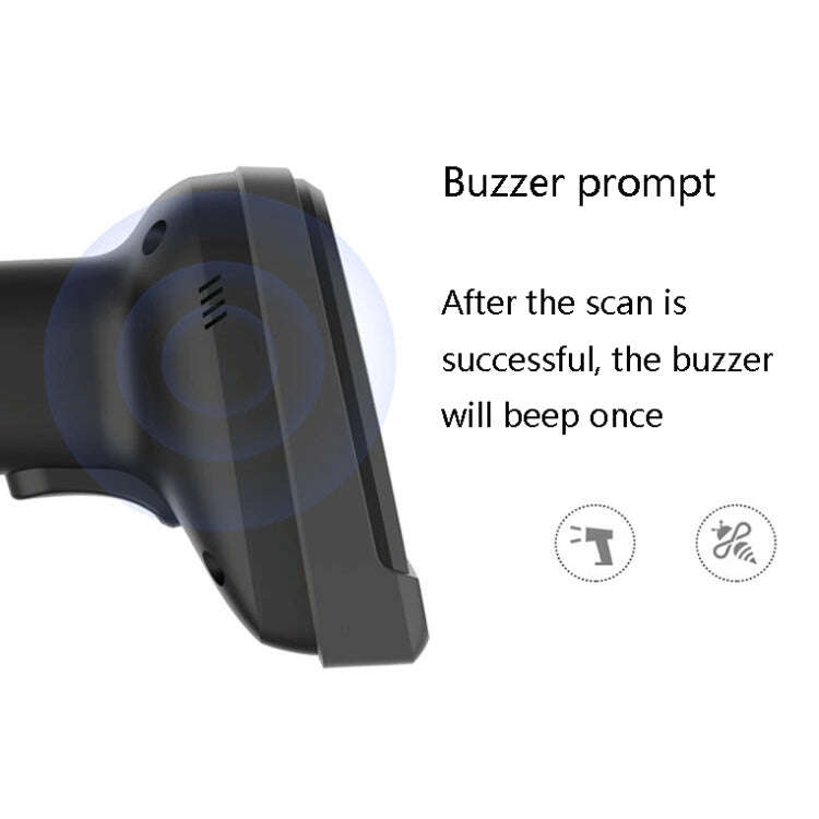 Deli 14952 Supermarket Cashier One-Dimensional QR Code Scanning Gun, Black Wired, White Wired, Bl...