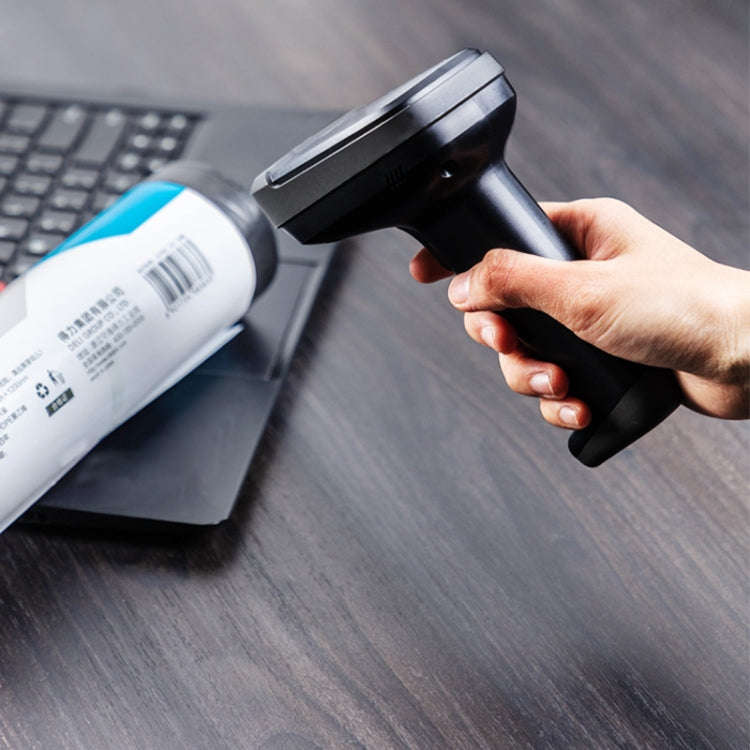 Deli 14952 Supermarket Cashier One-Dimensional QR Code Scanning Gun, Black Wired, White Wired, Bl...