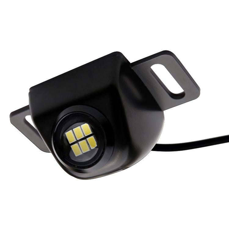 Car LED Electric Eye Reversing Light External Bulb Modified License Plate Auxiliary Light, Black,...