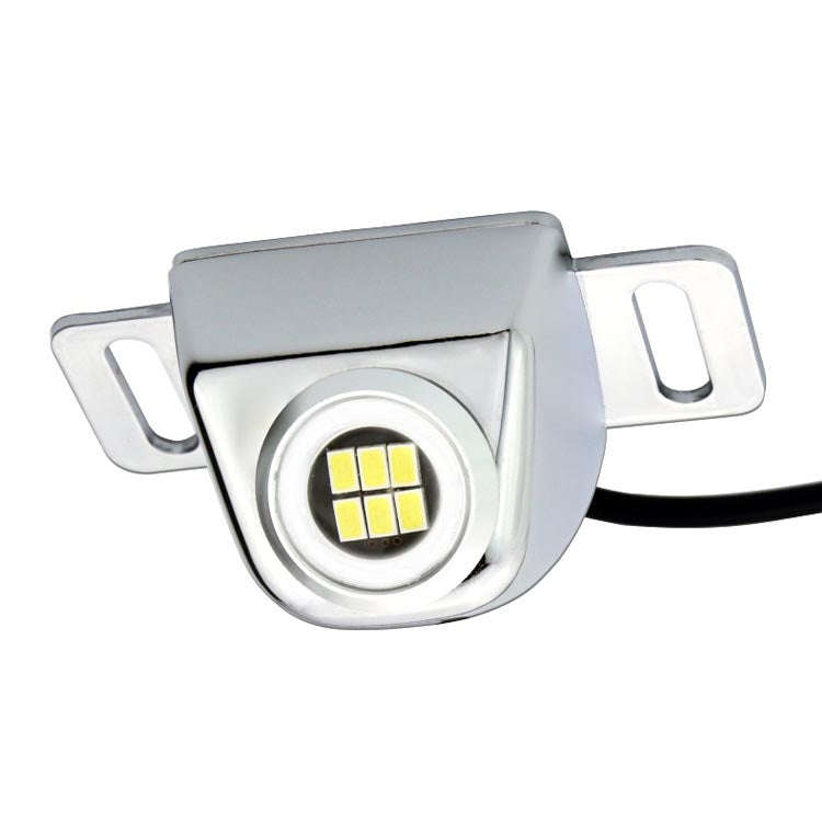 Car LED Electric Eye Reversing Light External Bulb Modified License Plate Auxiliary Light, Black,...