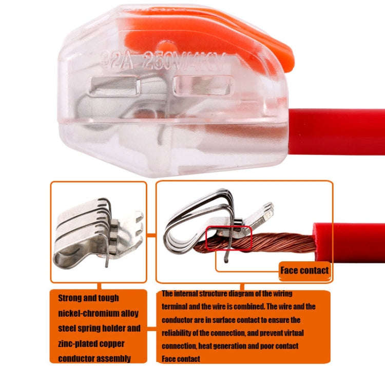 10 PCS VSE-415W Wire Connector Transparent Terminal, VSE-415W