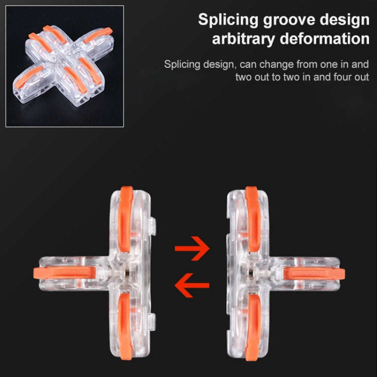 10 PCS T11 Household Universal T-Type Pressure-Free Stripping Quick-Distributing Terminal