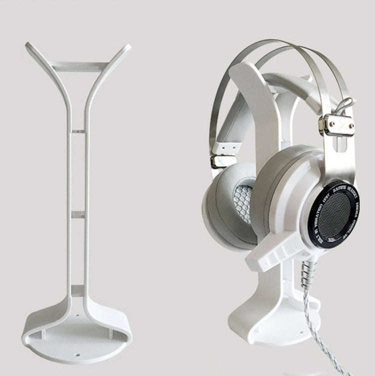 2 PCS Universal Headphone Holder Display Shelf  Internet Cafe Computer Headphone Hanger, White, B...