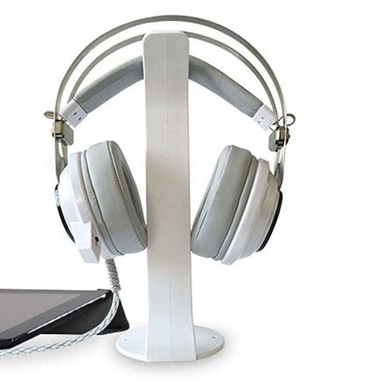 2 PCS Universal Headphone Holder Display Shelf  Internet Cafe Computer Headphone Hanger, White, B...