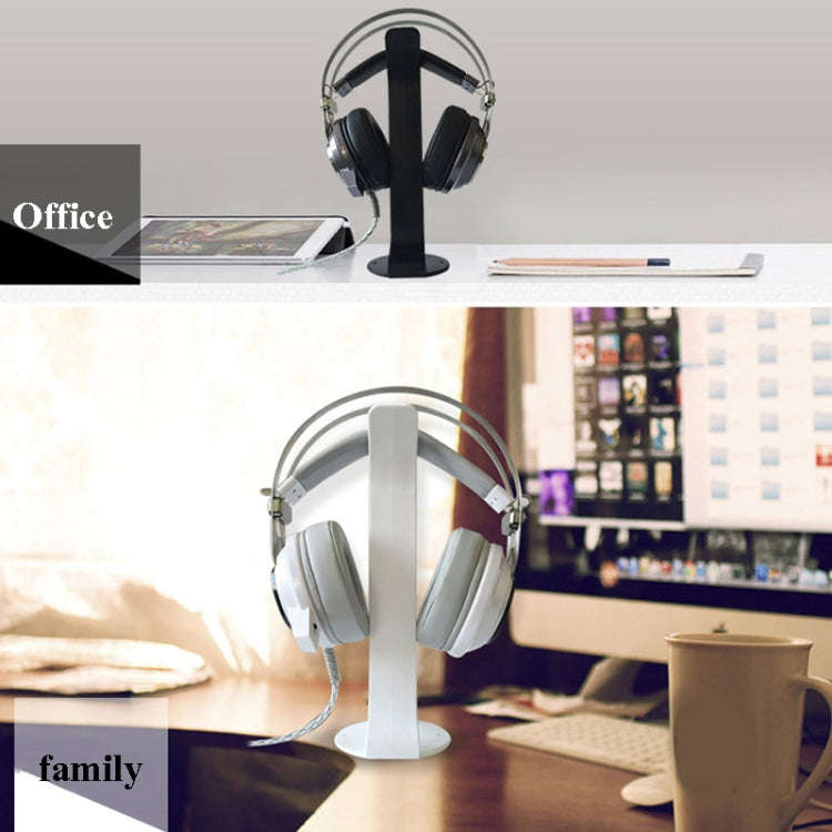 2 PCS Universal Headphone Holder Display Shelf  Internet Cafe Computer Headphone Hanger, White, B...