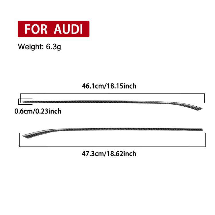2pcs /Set Gear Shift Side Trim Stickers Right-Hand Drive For Audi A5 / A5L / S5 Avant / A5 Saloon...