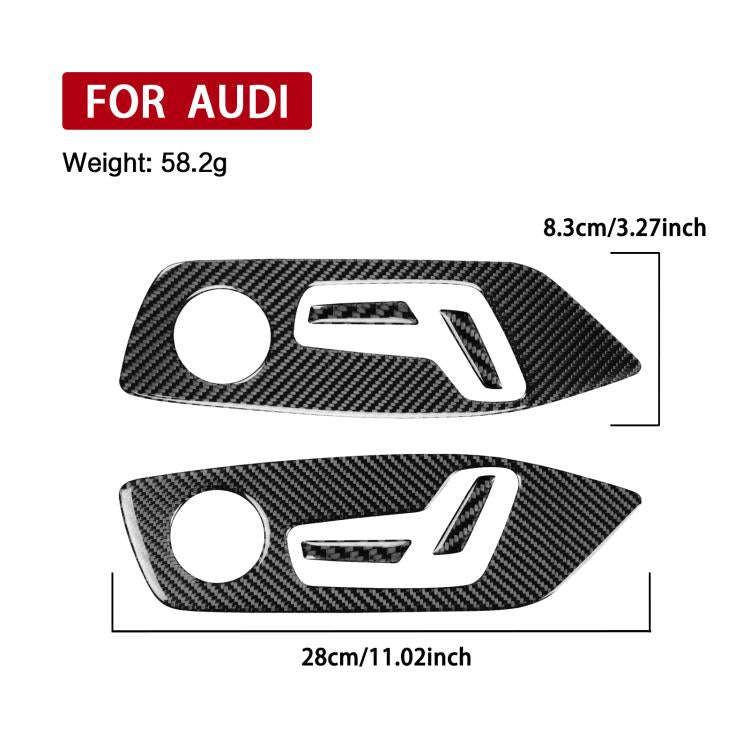 6pcs /Set Adjustment Panel Trim Sticker For Audi A5 / A5L / S5 Avant / A5 Saloon / A6 Avant / A6L