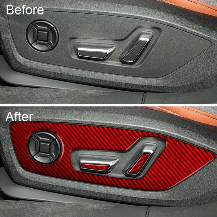 6pcs /Set Adjustment Panel Trim Sticker For Audi A5 / A5L / S5 Avant / A5 Saloon / A6 Avant / A6L