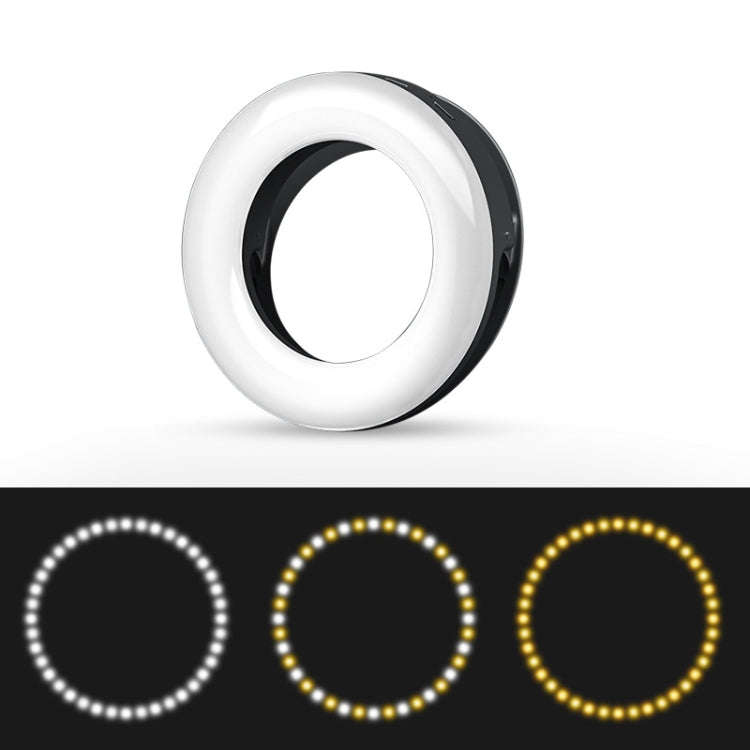 Mobile Phone Live Selfie Light LED Beauty Ring Fill Light, White, Pink, Black