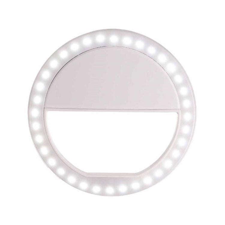 Ring-Shaped Mobile Phone Selfie Fill Light LED Flashlight For Live Photography, White, Black, Pink