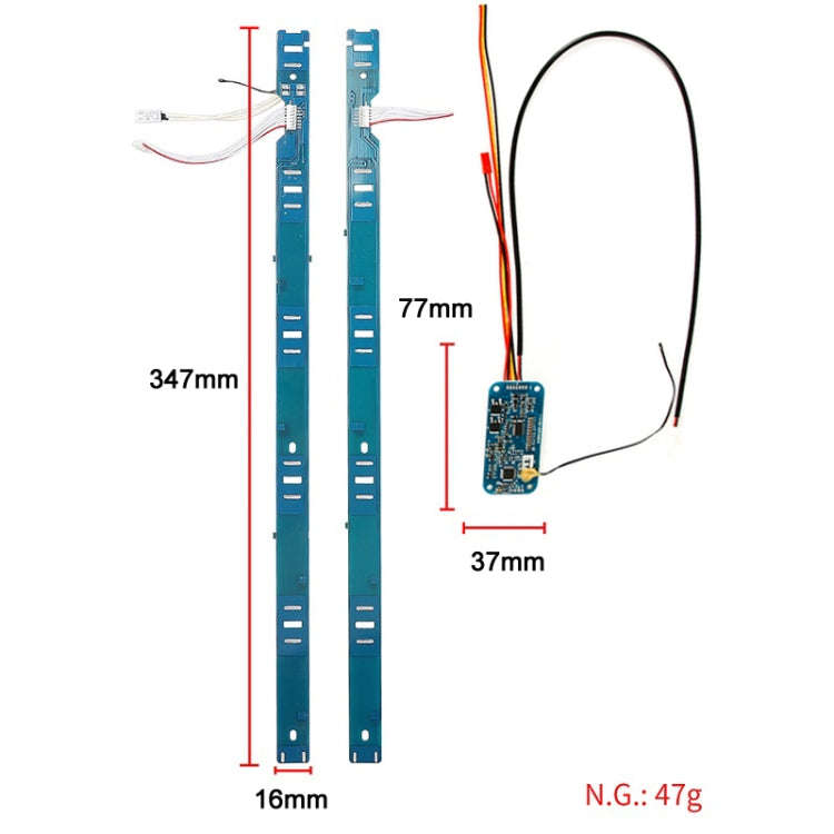Electric Scooter BMS Board + Side Strip Kit For Xiaomi Mijia M365 Pro, BMS Board + Side Strip