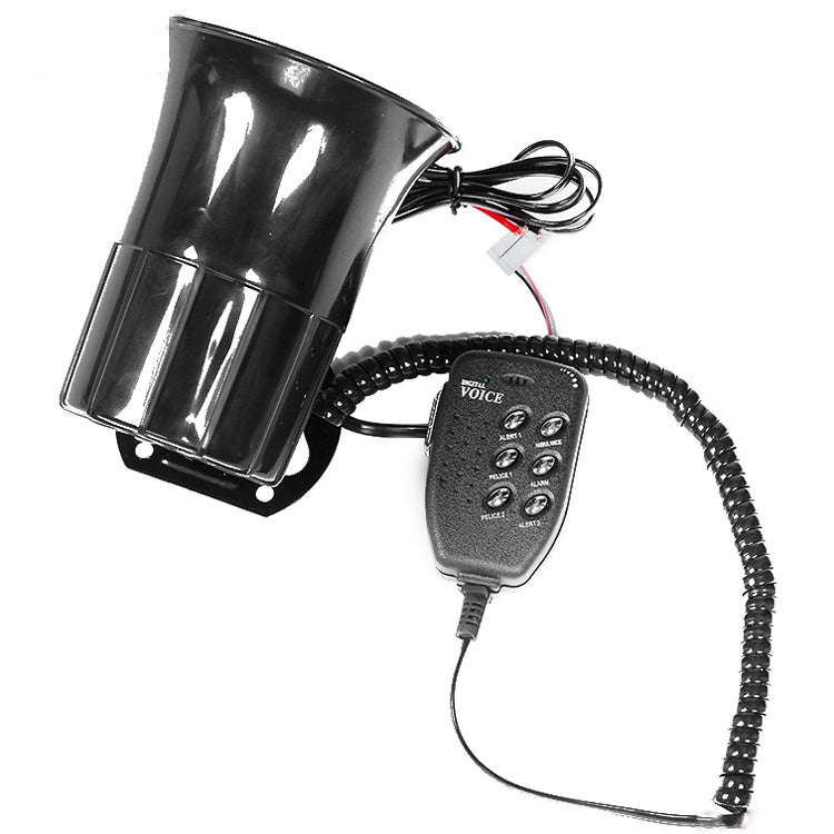Car Motorcycle Horn 12V Alarm Horn 6-Tone Loudspeaker, 6-Tone