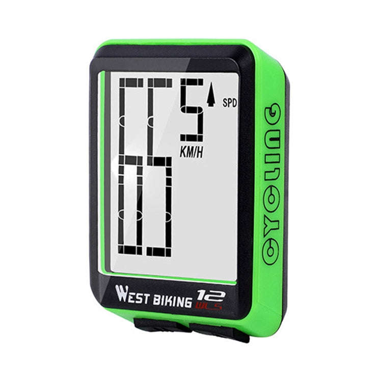 WEST BIKING Mountain Road Bike Wireless Big Character Table Big Screen Waterproof Night Light Spe...