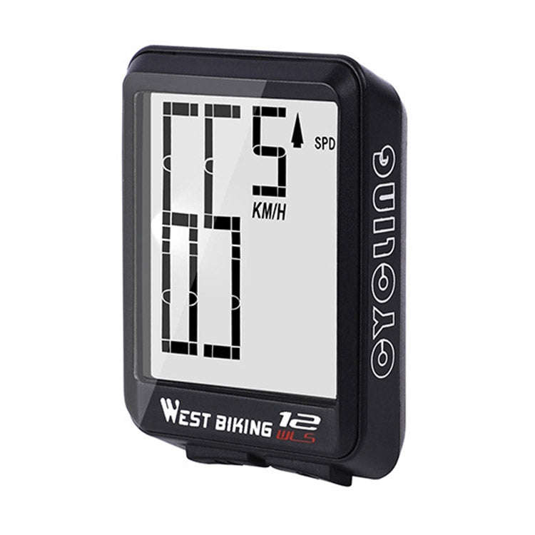 WEST BIKING Mountain Road Bike Wireless Big Character Table Big Screen Waterproof Night Light Spe...