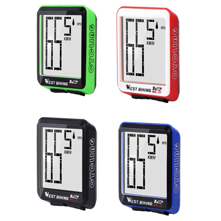 WEST BIKING Mountain Road Bike Wireless Big Character Table Big Screen Waterproof Night Light Spe...