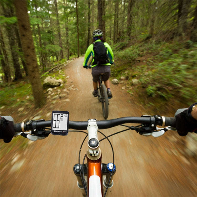 WEST BIKING Mountain Road Bike Wireless Big Character Table Big Screen Waterproof Night Light Spe...