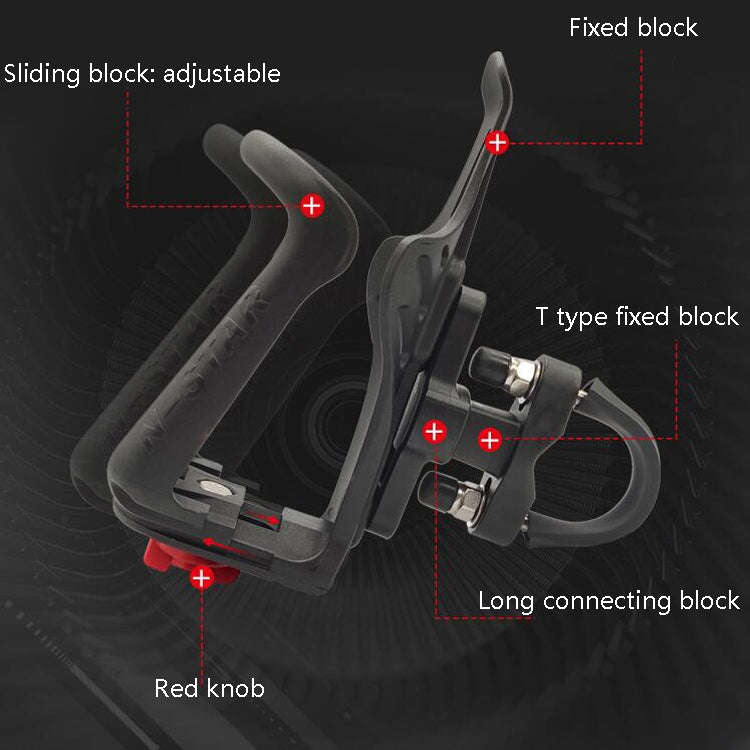 N-Star NPH-W1 Motorcycle Bicycle Cup Holder Riding Bottle Holder, N-Star NPH-W1
