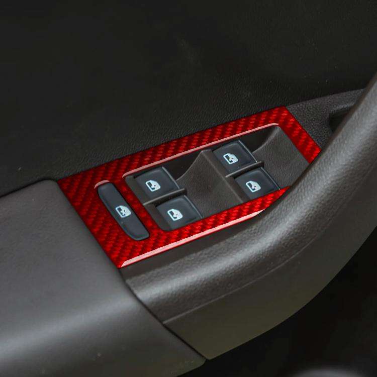 For 2017-2021 Skoda Octavia Left-Hand Drive 8pcs /Set Window Switch Panel Sticker, Left-Hand Drive