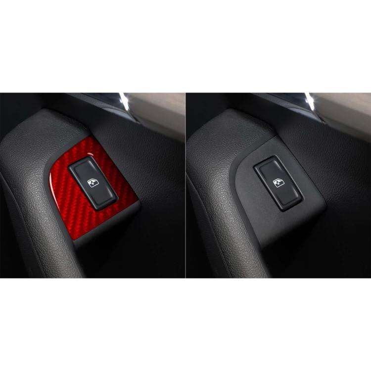 For 2017-2021 Skoda Octavia Right-Hand Drive 8pcs /Set Window Switch Panel Sticker, Right-Hand Drive