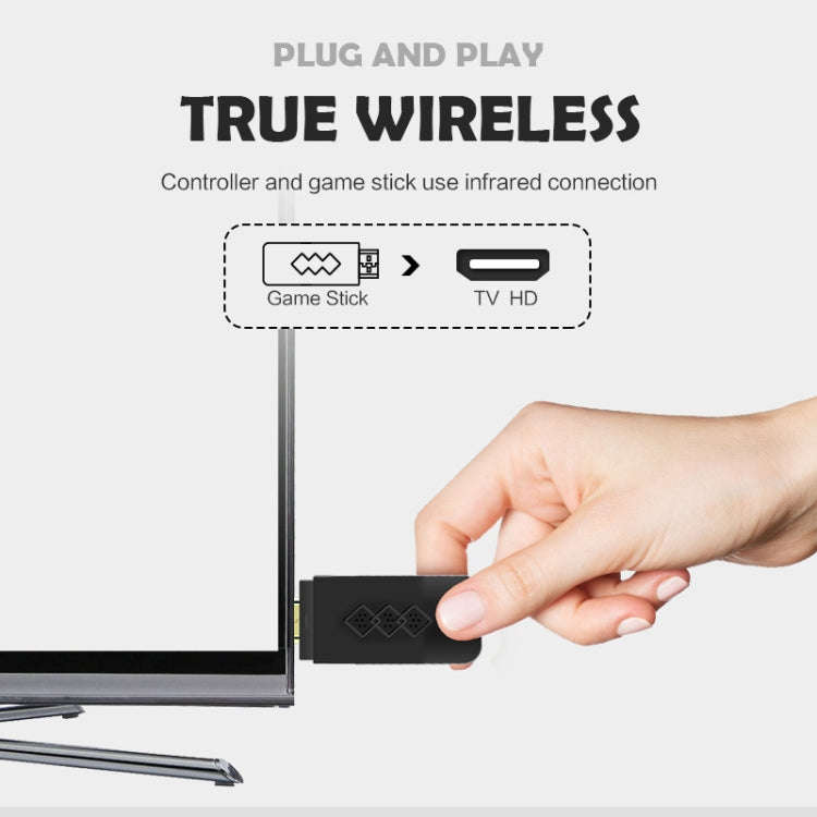 Mini Wireless Doubles HD TV Game Machine, Y2S HD Version (750 Games), Y2S HD PLUS Version (1700 G...