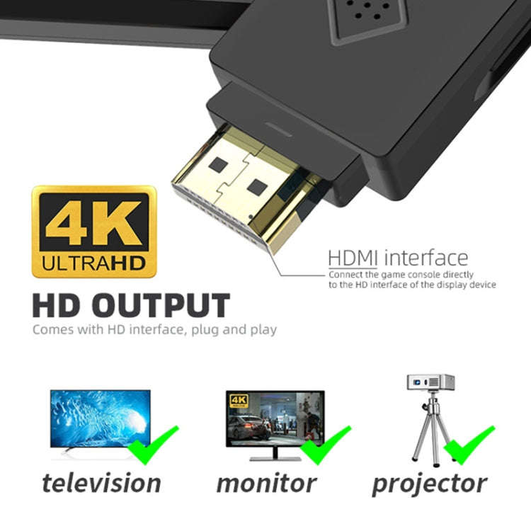 Mini Wireless Doubles HD TV Game Machine, Y2S HD Version (750 Games), Y2S HD PLUS Version (1700 G...