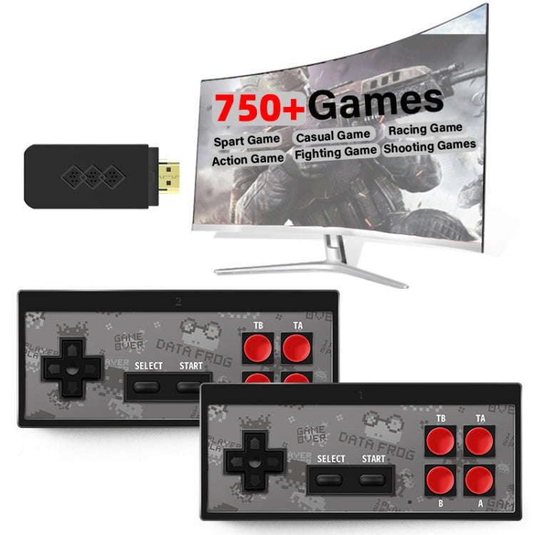Mini Wireless Doubles HD TV Game Machine, Y2S HD Version (750 Games), Y2S HD PLUS Version (1700 G...