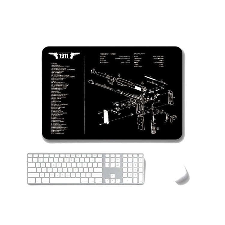 2 PCS Heat Transfer Non-Slip Single-Sided Office Gaming Mouse Pad, 2mm, 3mm, 4mm, 5mm