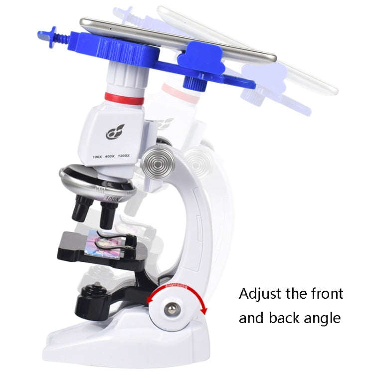 Students Scientific Experimental Equipment Biological Microscope, Style:, C2156 With Phone Holder...