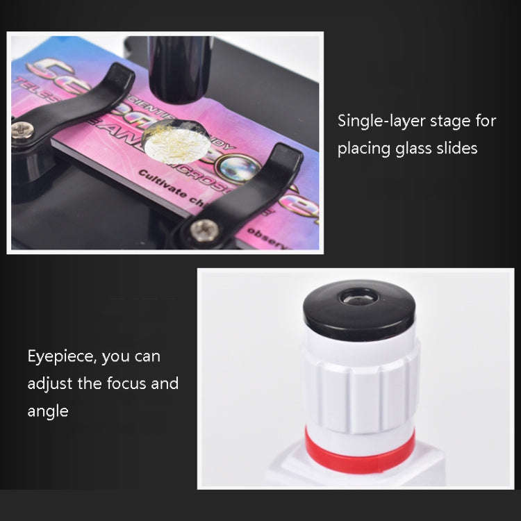Students Scientific Experimental Equipment Biological Microscope, Style:, C2156 With Phone Holder...