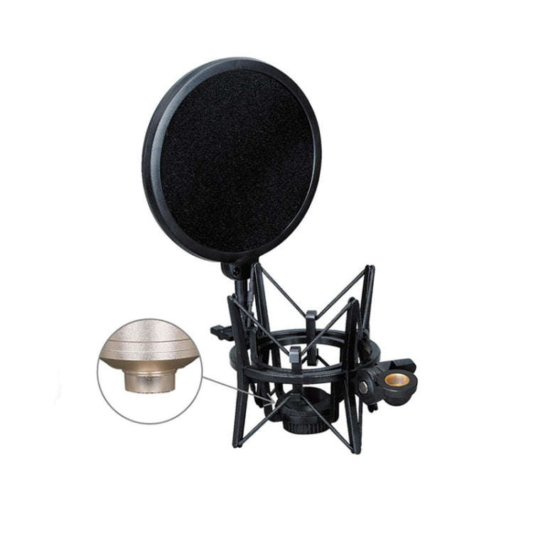 Microphone Shockproof Bracket Condenser Microphone Blowout Cover Set, SH-101