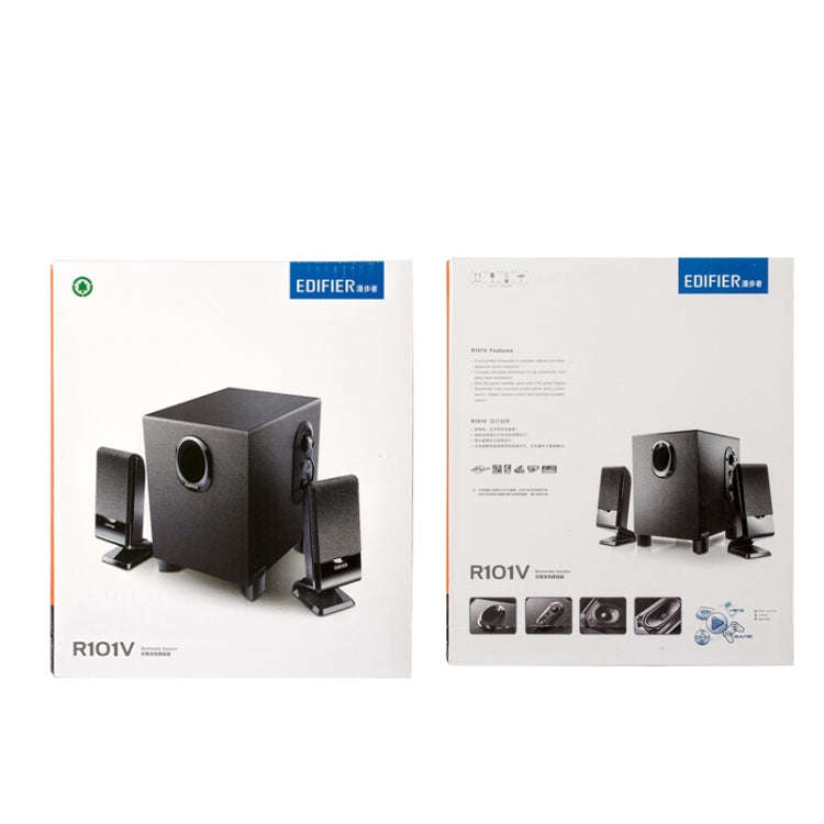 EDIFIER R101V Laptop Audio Home Mini Subwoofer, US Plug, R101V Black