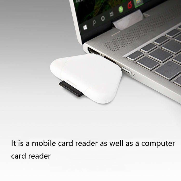 LCOP 5 in 1 Triangle Mobile Phone Computer Card Reader OTG Card Reader, 5 in 1 OTG Card Reader