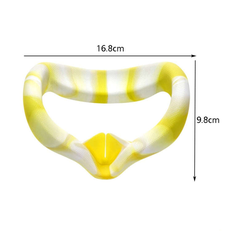 VR Silicone Eye Cover Anti-Sweat And Decontamination Color VR Goggles For Oculus Quest 2, White B...