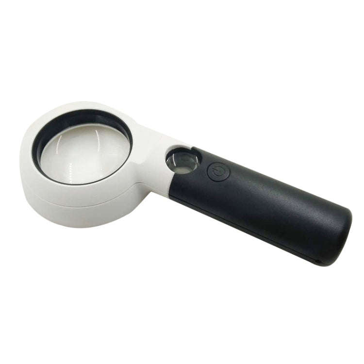 CH55-8L Hand-Held With LED Lamp Magnifier Double Lens 7 Times / 20 Times Portable Magnifying Glas...