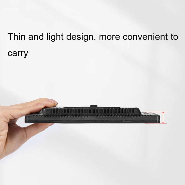 1008 LEDs Stepless Adjustment Live Fill Light Reversible Photography Soft Light, EU Plug, 14 inch