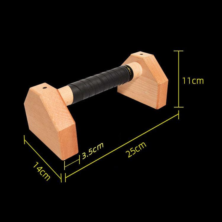 1 Pair Push-Ups Bracket Wooden Single Parallel Bars Inverted Frame, 25cm, 30cm, 40cm, 50cm