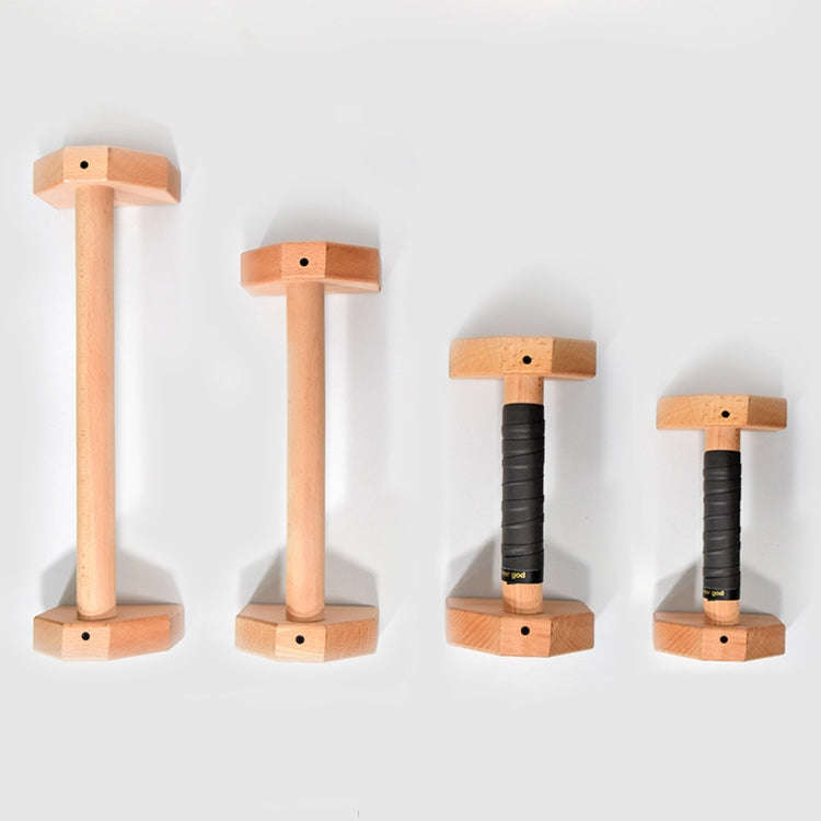 1 Pair Push-Ups Bracket Wooden Single Parallel Bars Inverted Frame, 25cm, 30cm, 40cm, 50cm