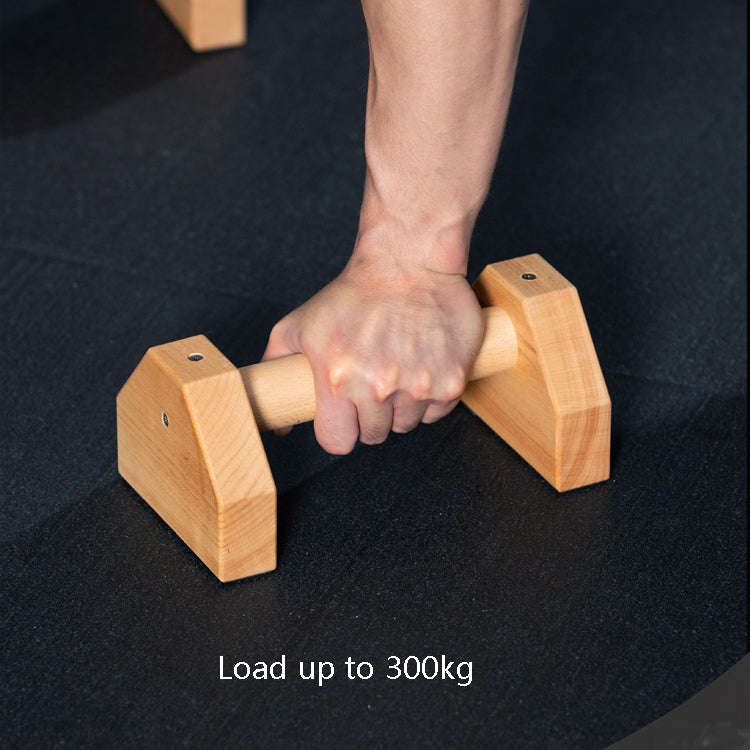 1 Pair Push-Ups Bracket Wooden Single Parallel Bars Inverted Frame, 25cm, 30cm, 40cm, 50cm