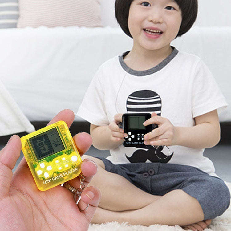 4 PCS Handheld Mini Game Console Toy Classic Brick Game Console with Keychain, 4 PCS Mini Game Co...